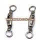 Good quality wholesale Fishing Tackle Accessories Salt-water Fishing Swivel Brass Box Swivel