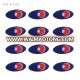 wholesale Laser Fishing Lure Eyes Sticker fish lure eye  for metal jigs fishing lure