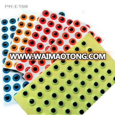 wholesale different colors fish eyes luminous fishing eyes plastic fish eye 3D eyes for lure