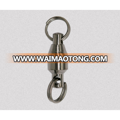 Free Sample Factory Supply Carp Fishing Tackle Cooper Ball Bearing Swivel with Split Rings